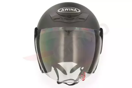 Awina moto casco abierto TN-8661 negro mate XS-2