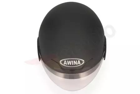 Awina öppen motorcykelhjälm TN-8661 svart matt XS-5