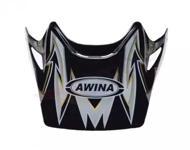 Viseira preta e branca para capacete de enduro Awina TN8686-2