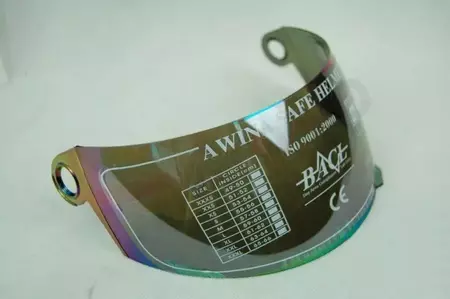 Zrcadlové barevné hledí přilby Awina TN-003