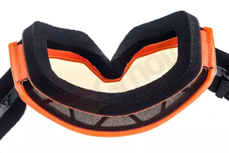 100% Schutzbrille für Mountainbiking Motocross Skifahren Modell Strata Orange blaue verspiegelte Gläser-11