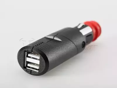 Adaptateur pour allume-cigare/DIN 12v pour double connexion USB SW-Motech - EMA.00.107.12200