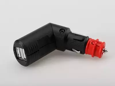 Adaptador para encendedor de cigarrillos/toma DIN 12v para doble conexión USB SW-Motech-2