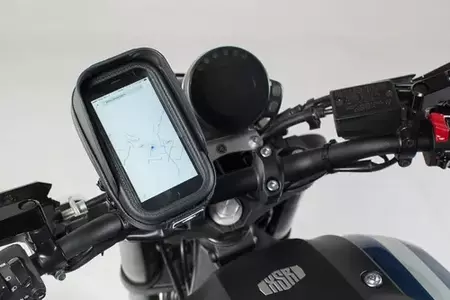 Uniwersalny zestaw uchwytów GPS i pokrowca Navi Pro S na kierownicę 22/28mm SW-Motech - GPS.00.308.30400/B
