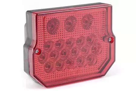 Lampa tył kwadrat czerwona LED 12V MZ ETZ 150 250 251 Simson S51 SR50