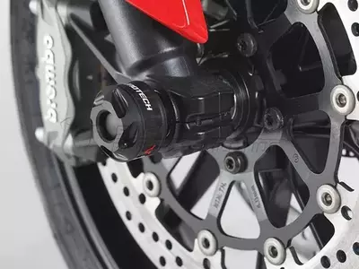 Slidery przedniego zawieszenia Black Ducati Multistrada Hyperstrada Hypermotard Monster SW-Motech-1