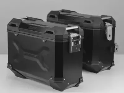 Zestaw kufrów bocznych i stelaży TRAX ADV Black 37/37L Honda NC700/750 SW-Motech Produkt wycofany z oferty-1
