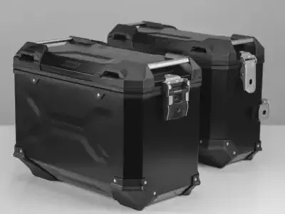 Zestaw kufrów bocznych i stelaży TRAX ADV Black 37/45L BMW F800 700 650GS 08- SW-Motech Produkt wycofany z oferty-1