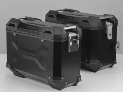 Zestaw kufrów bocznych i stelaży TRAX ADV Black 45/37L Triumph Tiger 1050 Sport 13- SW-Motech Produkt wycofany z oferty-1