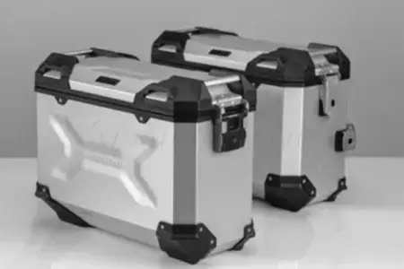 Zestaw kufrów bocznych i stelaży TRAX Silver 37/37L Honda CBF500F SW-Motech Produkt wycofany z oferty-1