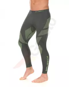 Brubeck DRY pantaloni da moto termoattivi grigio verde M - LE11860 zielona M
