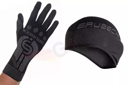 Термоактивен комплект Brubeck - шапка и ръкавици S/M