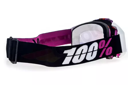 Motociklističke naočale 100% Racecraft Glitch Boja Bijela/ljubičasta leća Zlatno ogledalo-5