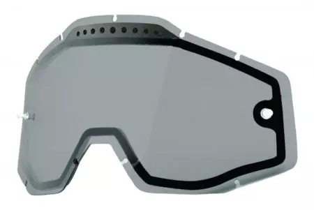 Oculaire de masque 100% Procent Racecraft Accuri Strata double ventilation couleur fumée teintée avec Anti-Fog