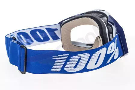 Gafas de moto 100% Porcentaje Racecraft Color azul cobalto Cristal negro transparente-5