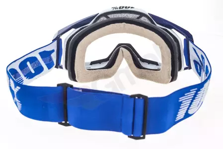 Gafas de moto 100% Porcentaje Racecraft Color azul cobalto Cristal negro transparente-6