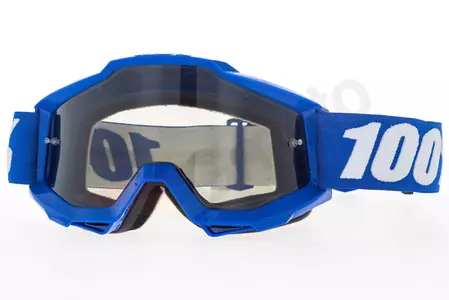 Motociklističke naočale 100% Percent model Accuri Sand Reflex Plava boja plava leća siva dim sivo tonirana-1