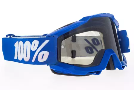 Gafas de moto 100% Porcentaje modelo Accuri Sand Reflex Azul color gris humo gris cristal tintado-3