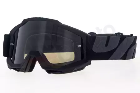 Motorističke naočale 100% Percent model Accuri Black Sand, crne, zatamnjene leće-1