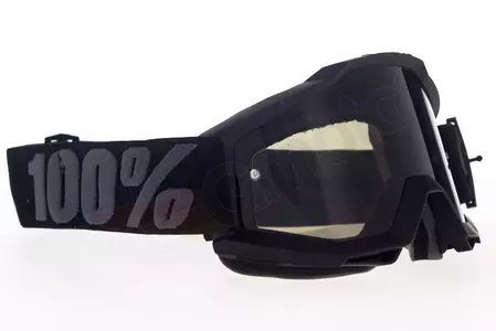 Gogle motocyklowe 100% Procent model Accuri Black Sand kolor czarny szybka przyciemniana-3