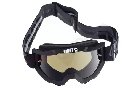 Gafas de moto 100% Percent modelo Accuri Black Sand color negro cristal tintado-6