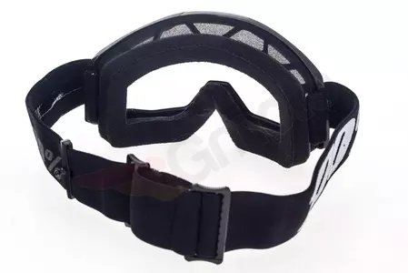 Gafas de moto 100% Percent modelo Strata Goliath color negro/blanco cristal transparente Anti-Fog-6