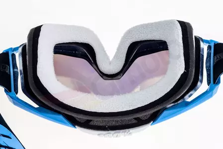 Gafas de moto 100% Porcentaje Racecraft Tiedye color azul/blanco dorado cristal espejo-10
