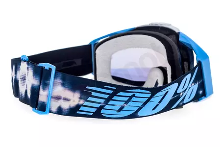 Gafas de moto 100% Porcentaje Racecraft Tiedye color azul/blanco dorado cristal espejo-5