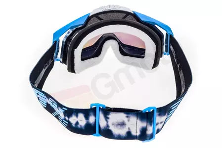 Gafas de moto 100% Porcentaje Racecraft Tiedye color azul/blanco dorado cristal espejo-6