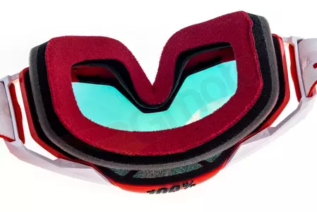 Gafas de moto 100% Porcentaje Racecraft Rojo Fuego color rojo cristal rojo espejo-10