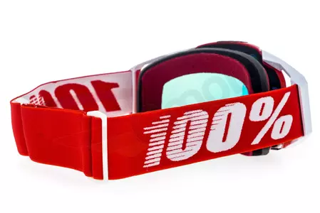 Gafas de moto 100% Porcentaje Racecraft Rojo Fuego color rojo cristal rojo espejo-5