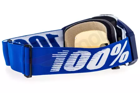 Gafas de moto 100% Porcentaje Racecraft Azul Cobalto color azul blanco cristal azul espejo-5