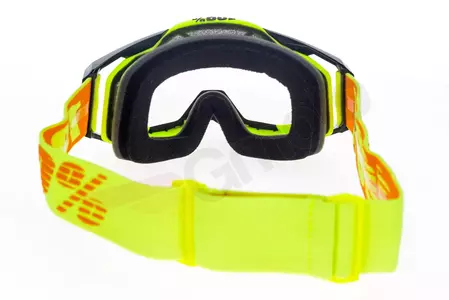 Gafas de moto 100% Porcentaje Racecraft Attack color amarillo cristal transparente-6