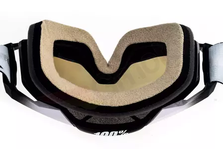 Gafas de moto 100% Porcentaje Racecraft Abyss color negro cristal negro espejo plata-10