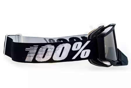 Gafas de moto 100% Porcentaje Racecraft Abyss color negro cristal negro espejo plata-4