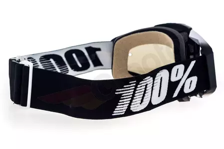 Gafas de moto 100% Porcentaje Racecraft Abyss color negro cristal negro espejo plata-5