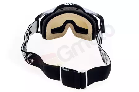 Gafas de moto 100% Porcentaje Racecraft Abyss color negro cristal negro espejo plata-6