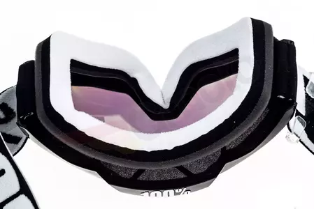 Gafas de moto 100% Percent modelo Accuri Tornado color negro cristal dorado espejo-10