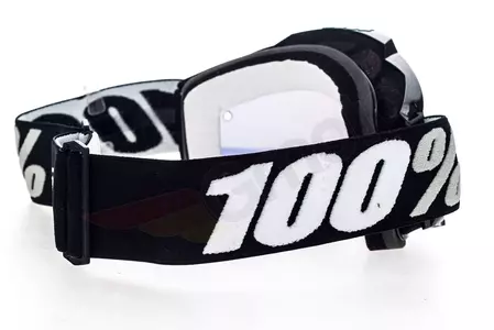 Gafas de moto 100% Percent modelo Accuri Tornado color negro cristal dorado espejo-5