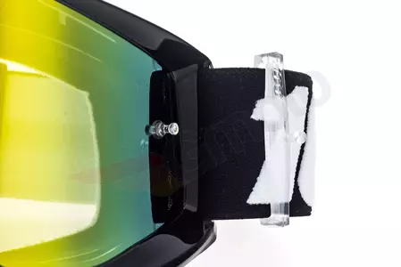 Gafas de moto 100% Percent modelo Accuri Tornado color negro cristal dorado espejo-9