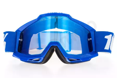 Gogle motocyklowe 100% Procent model Accuri Reflex Blue kolor niebieski szybka niebieskie lustro-2