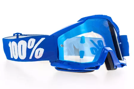 Motorističke naočale 100% Percent model Accuri Reflex Blue, plava boja, plava leća, plavo ogledalo-3