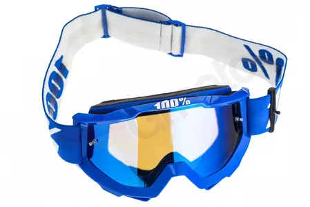 Gafas de moto 100% Porcentaje modelo Accuri Reflex Azul color azul cristal azul espejo-7