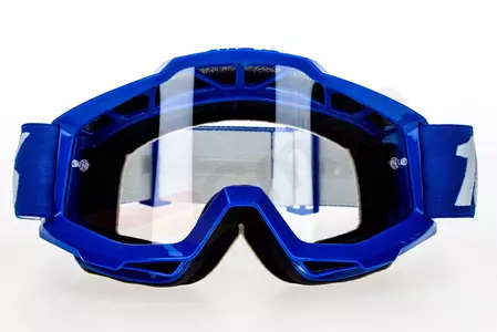 Gafas de moto 100% Porcentaje modelo Accuri OTG Reflex color Azul lente transparente-2