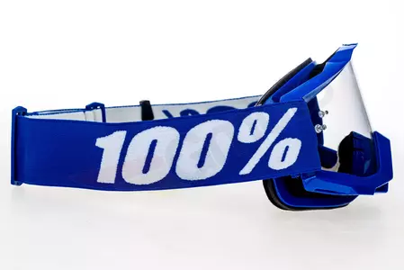 Gafas de moto 100% Porcentaje modelo Accuri OTG Reflex color Azul lente transparente-4