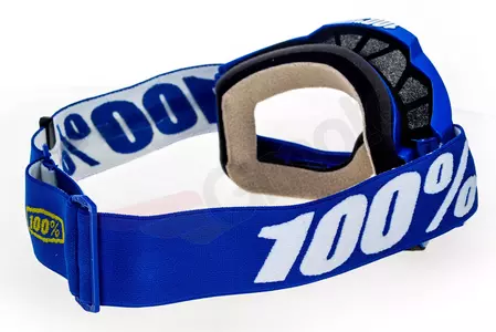 Gafas de moto 100% Porcentaje modelo Accuri OTG Reflex color Azul lente transparente-5