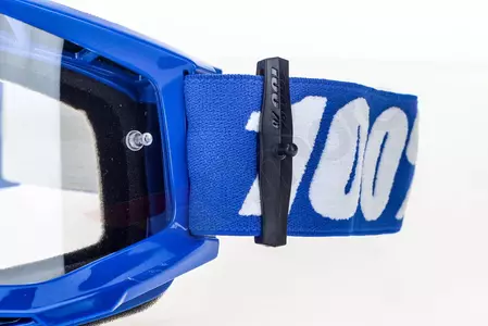 Gogle motocyklowe 100% Procent model Accuri OTG Reflex Blue kolor niebieski szybka przeźroczysta-8