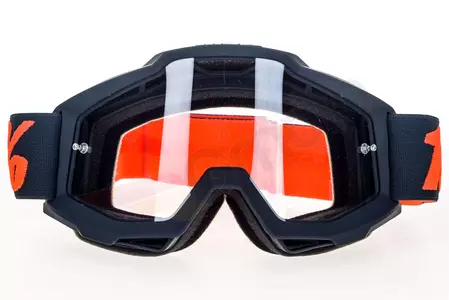 Gafas de moto 100% Percent modelo Accuri color gris Gunmetal lente transparente-2