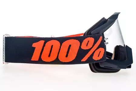 Gafas de moto 100% Percent modelo Accuri color gris Gunmetal lente transparente-4