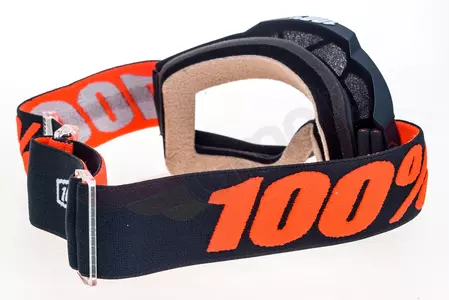 Gafas de moto 100% Percent modelo Accuri color gris Gunmetal lente transparente-5